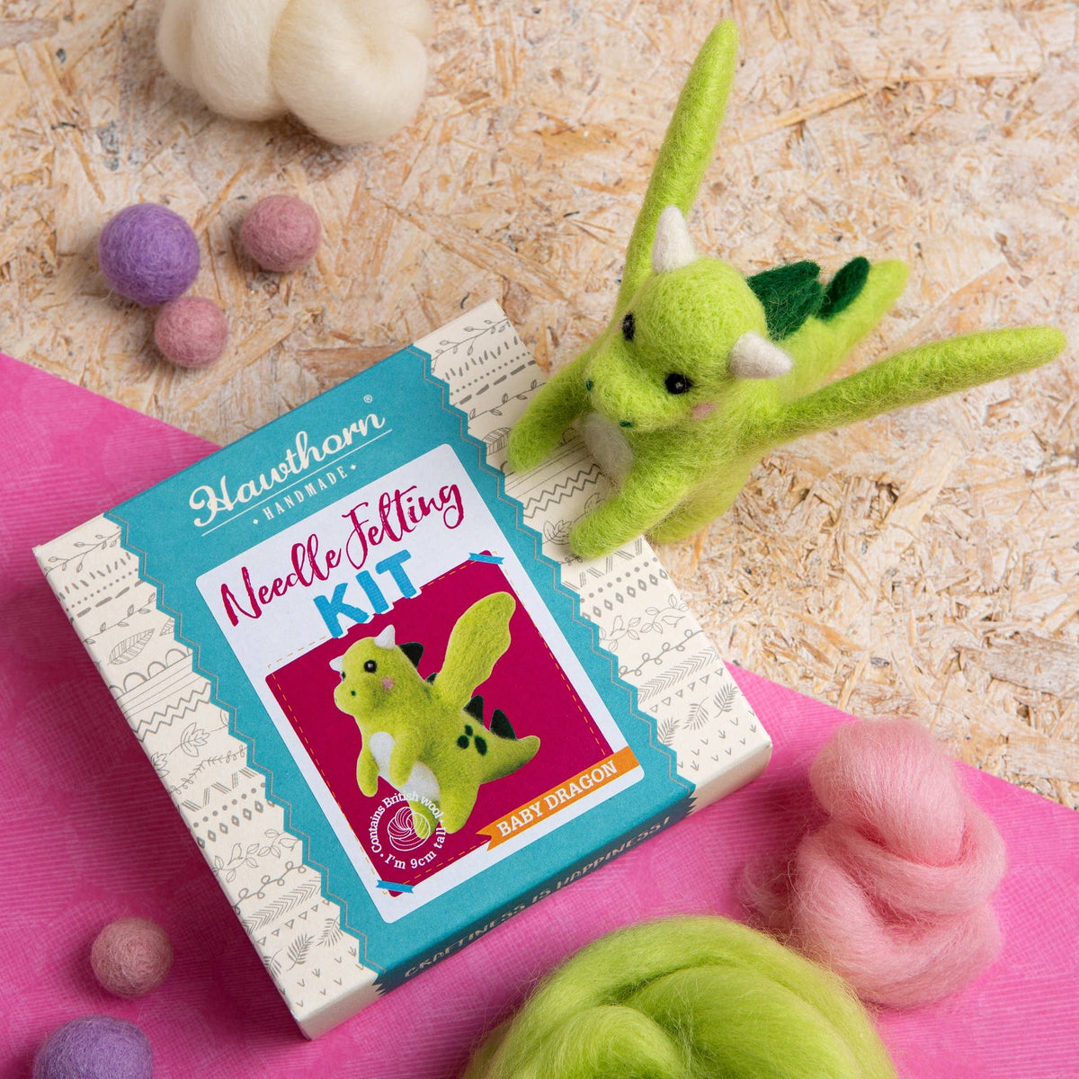 Baby Dragon Mini Needle Felting Kit