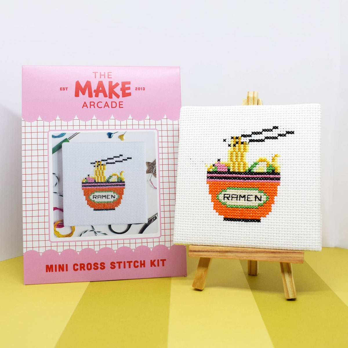 Ramen Mini Cross Stitch Kit-Stitched Modern
