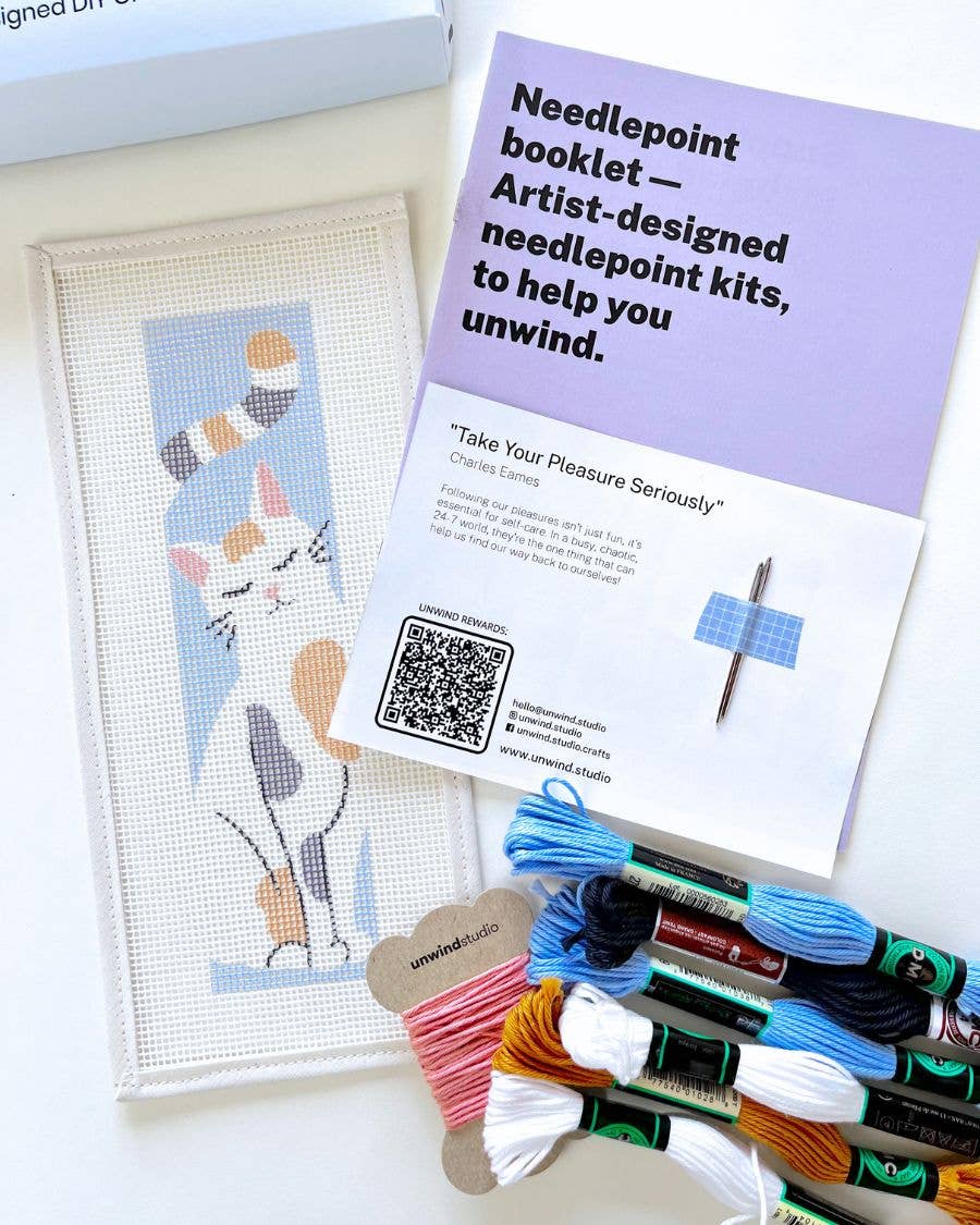 The Great Catsby Needlepoint Bookmark Kit