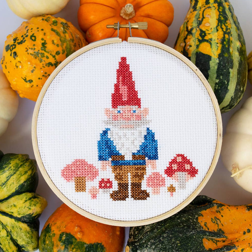 Gnome Cross Stitch Kit 