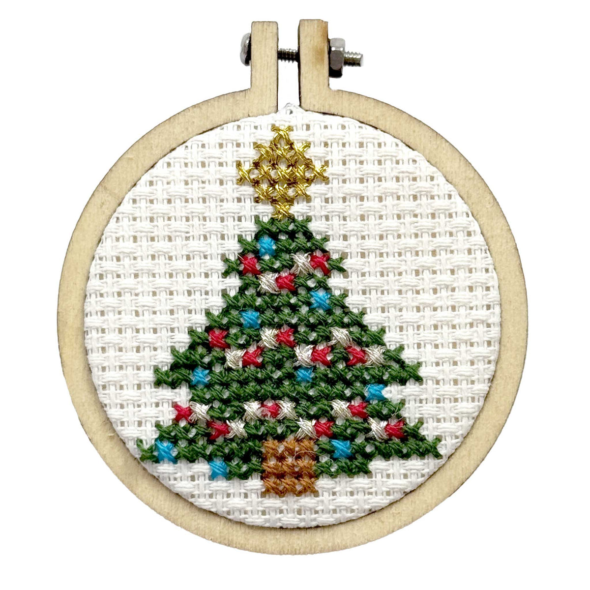 Mini Matchbox Cross Stitch Kit - Christmas Tree