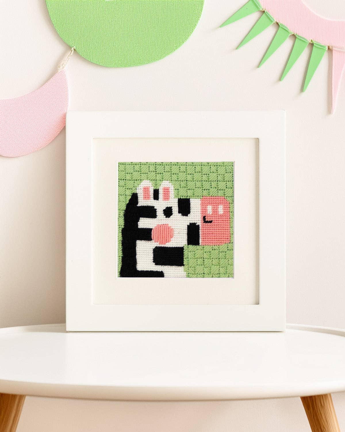 Needlepoint Kit for Kids - Zoe, the Zebra-Stitched Modern