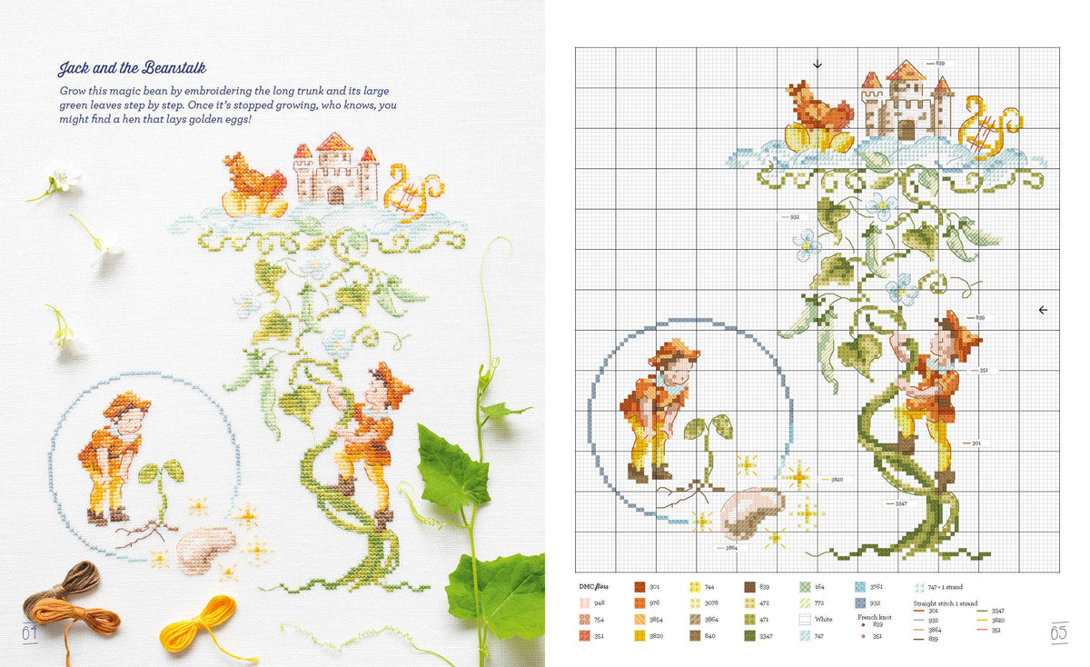 Fables and Fairy Tales to Cross Stitch-Stitched Modern