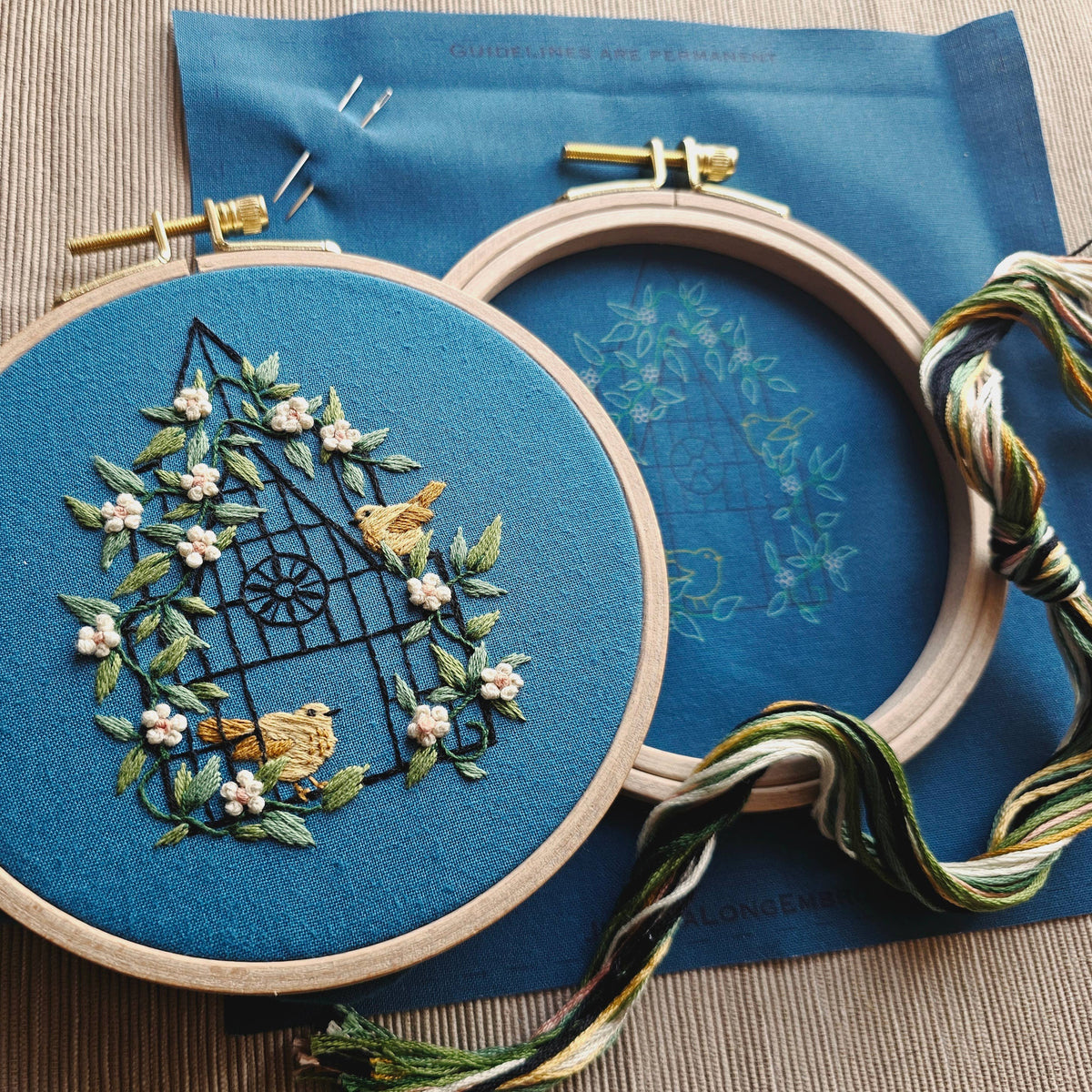 Fly Free Bird Hand Embroidery Kit