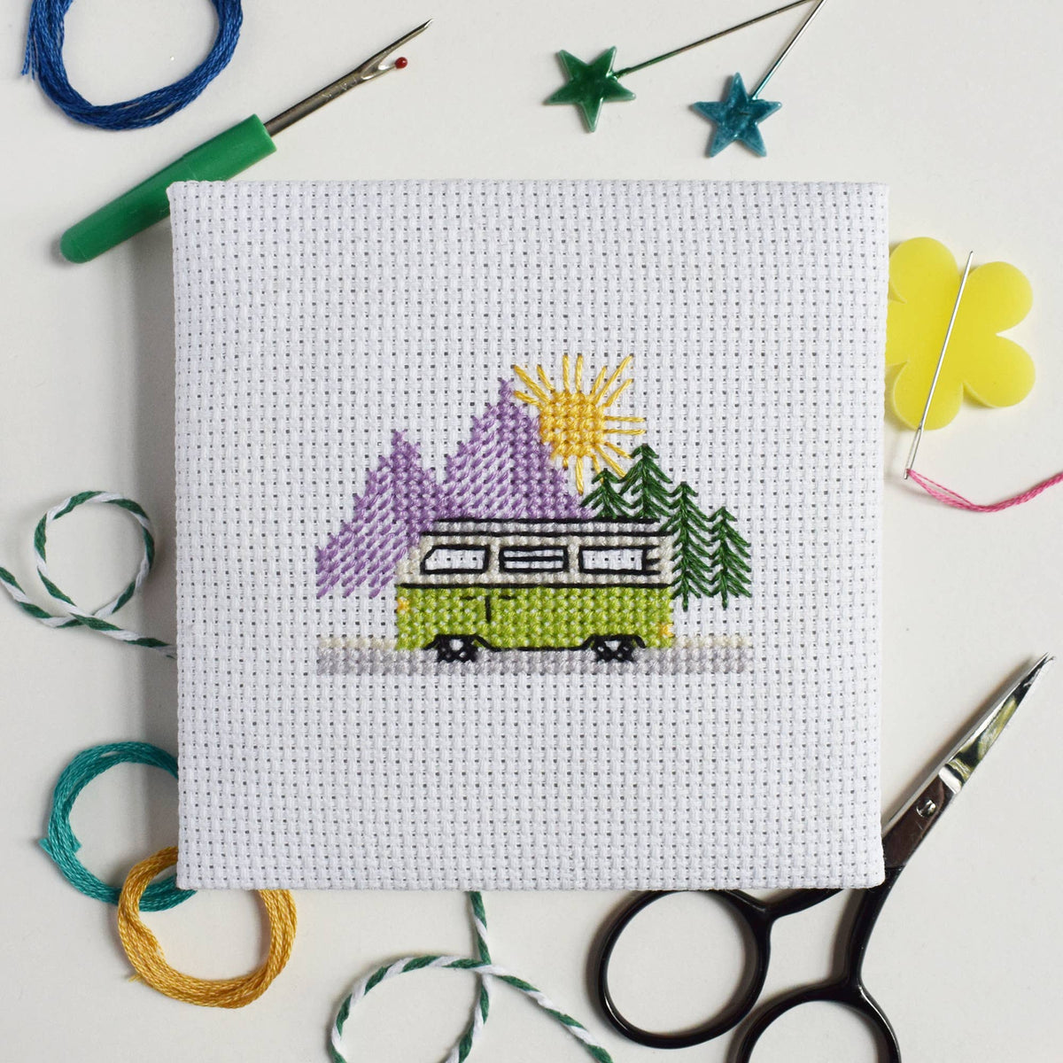 Campervan Mini Cross Stitch Kit