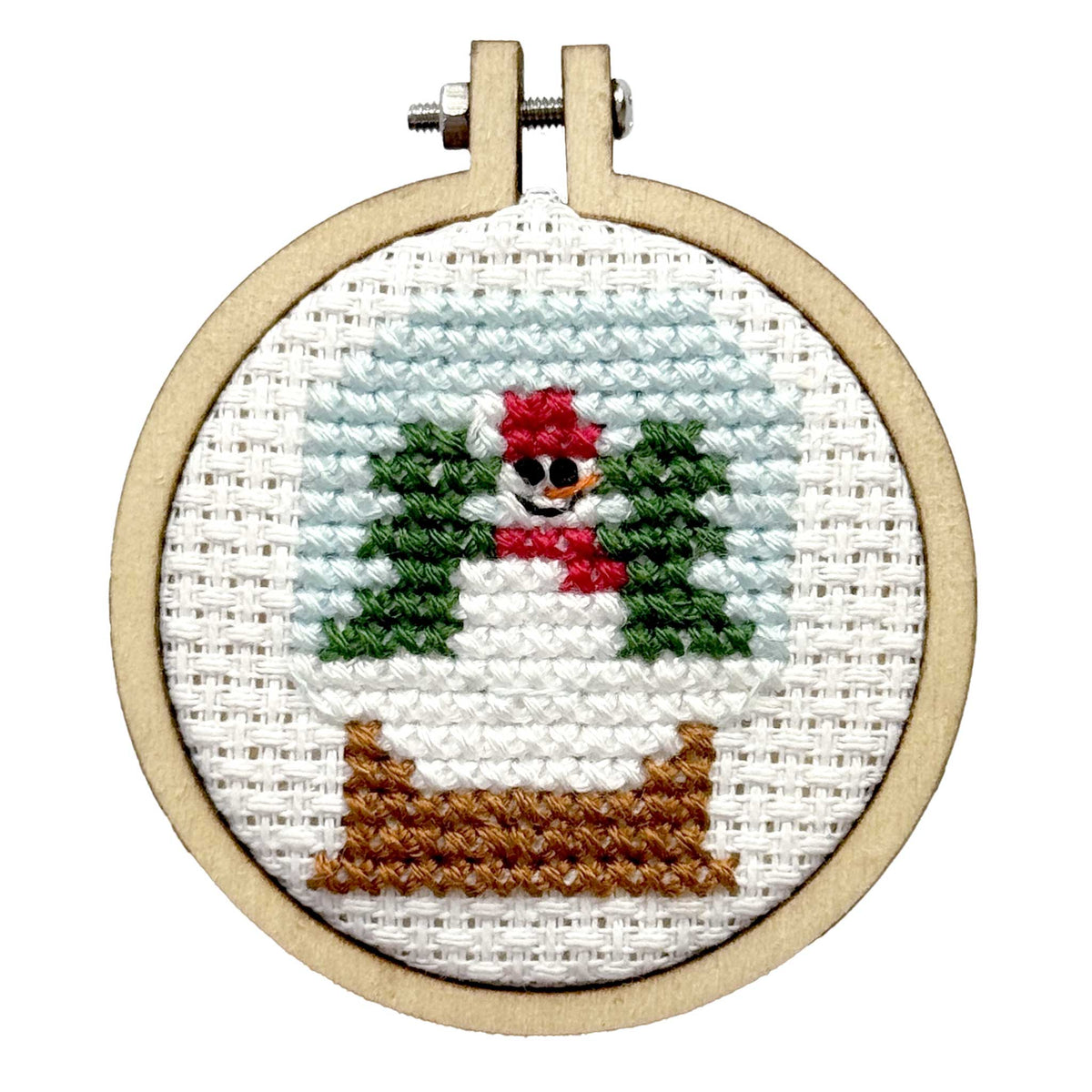 Mini Matchbox Cross Stitch Kit - Snowglobe