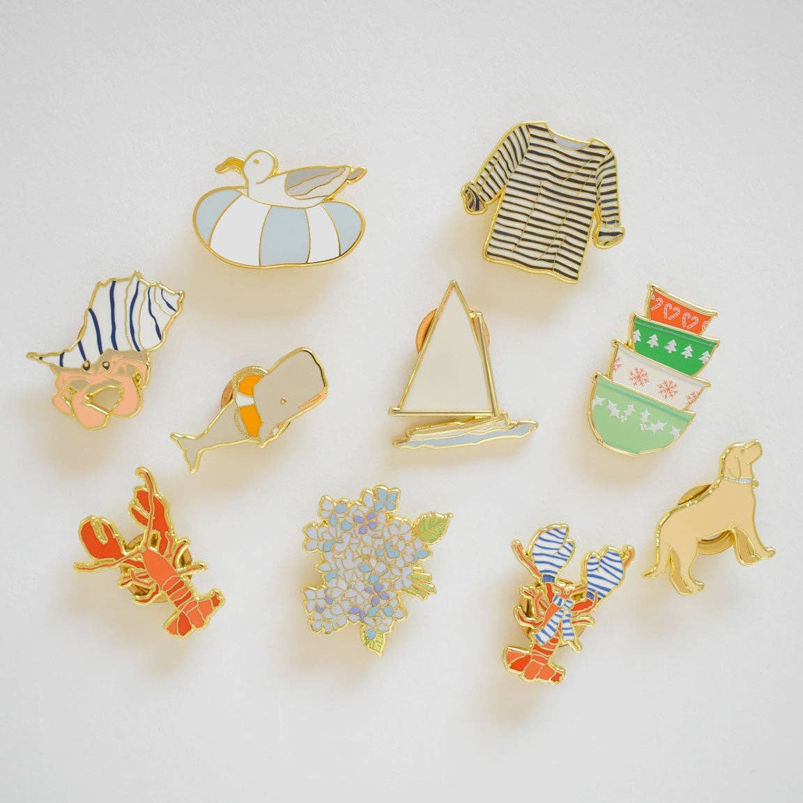 Floating Gull Needle Minder-Stitched Modern