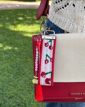Cherries Needlepoint Key Fob Kit