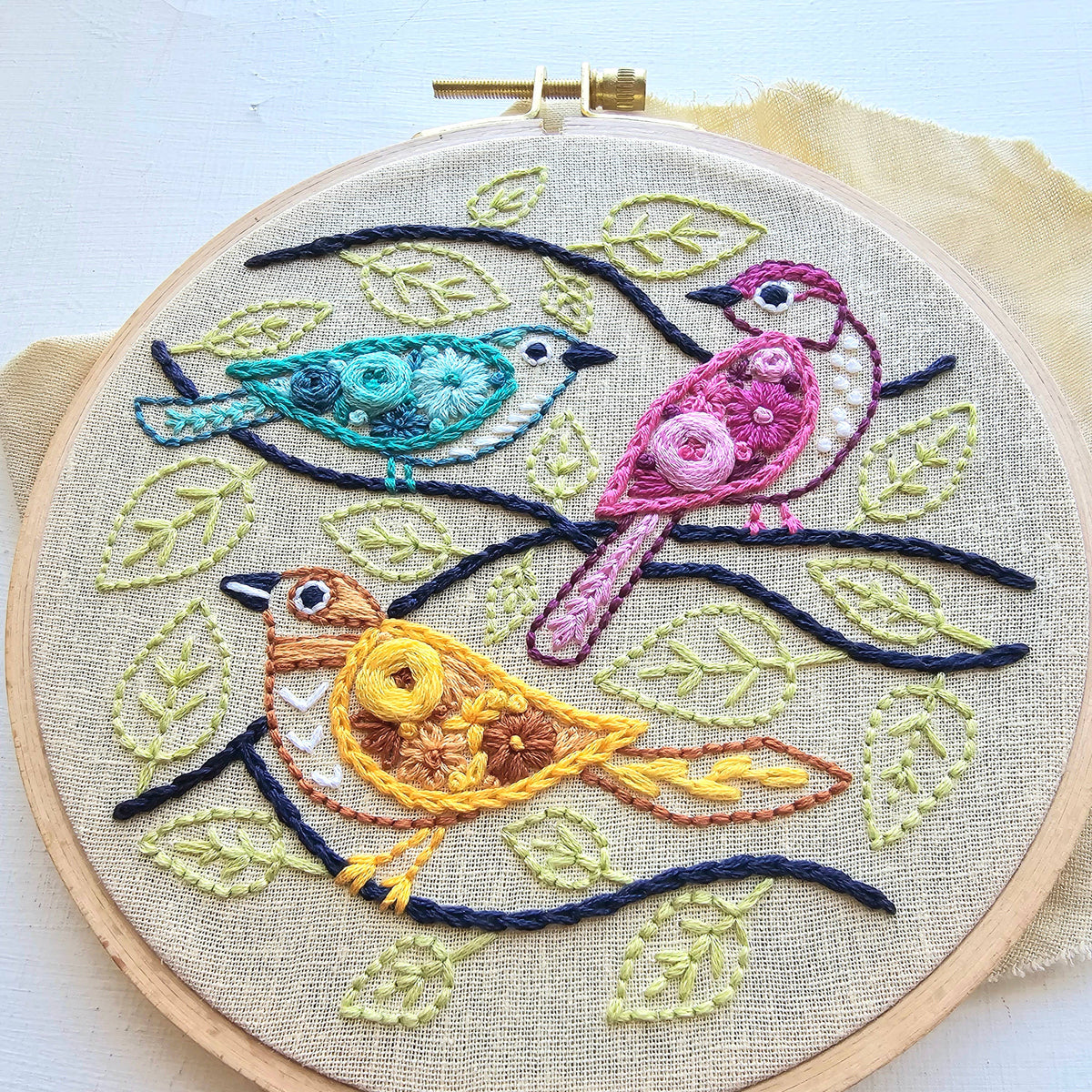 Birds of a Feather Hand Embroidery Kit