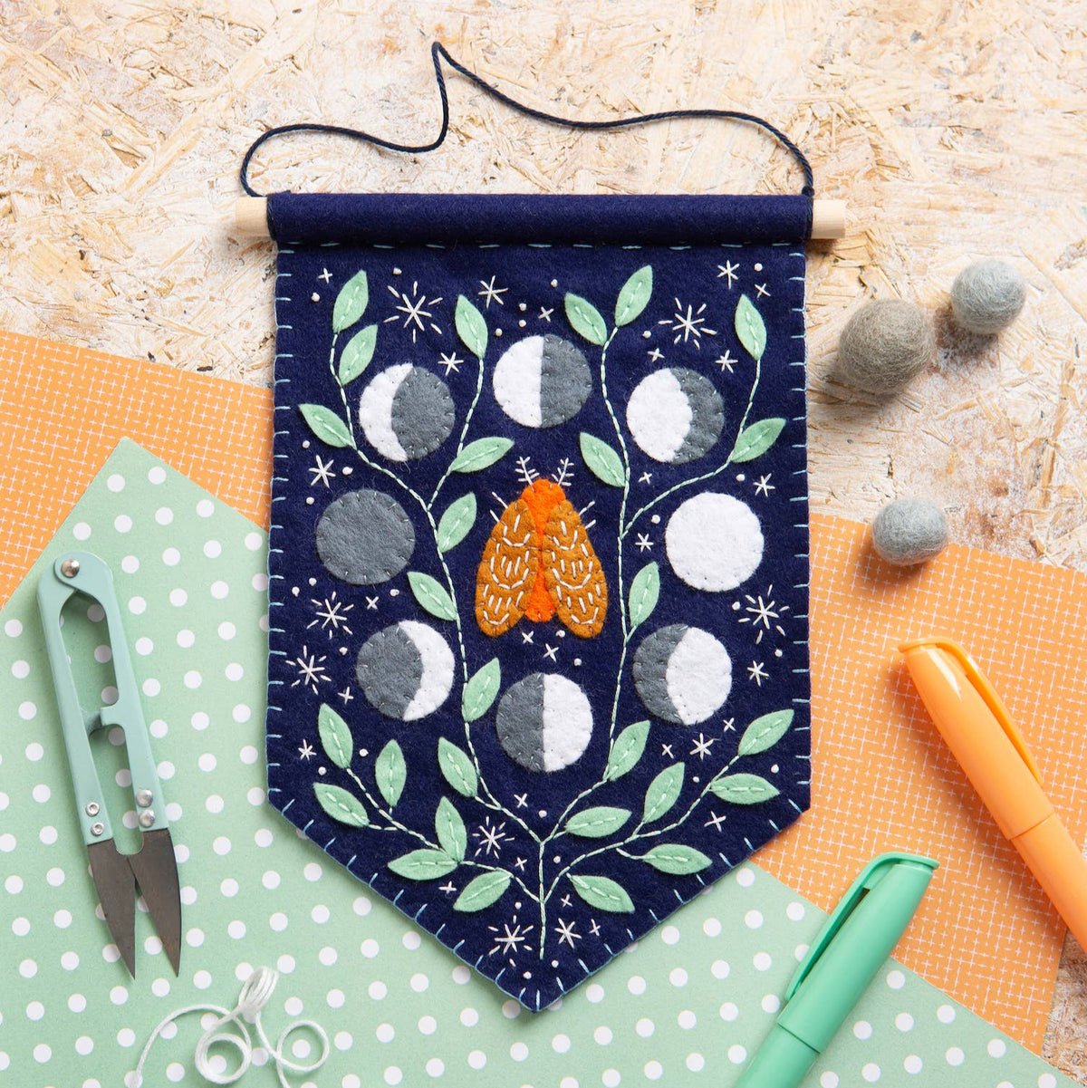 Celestial Pennant Felt Craft Kit