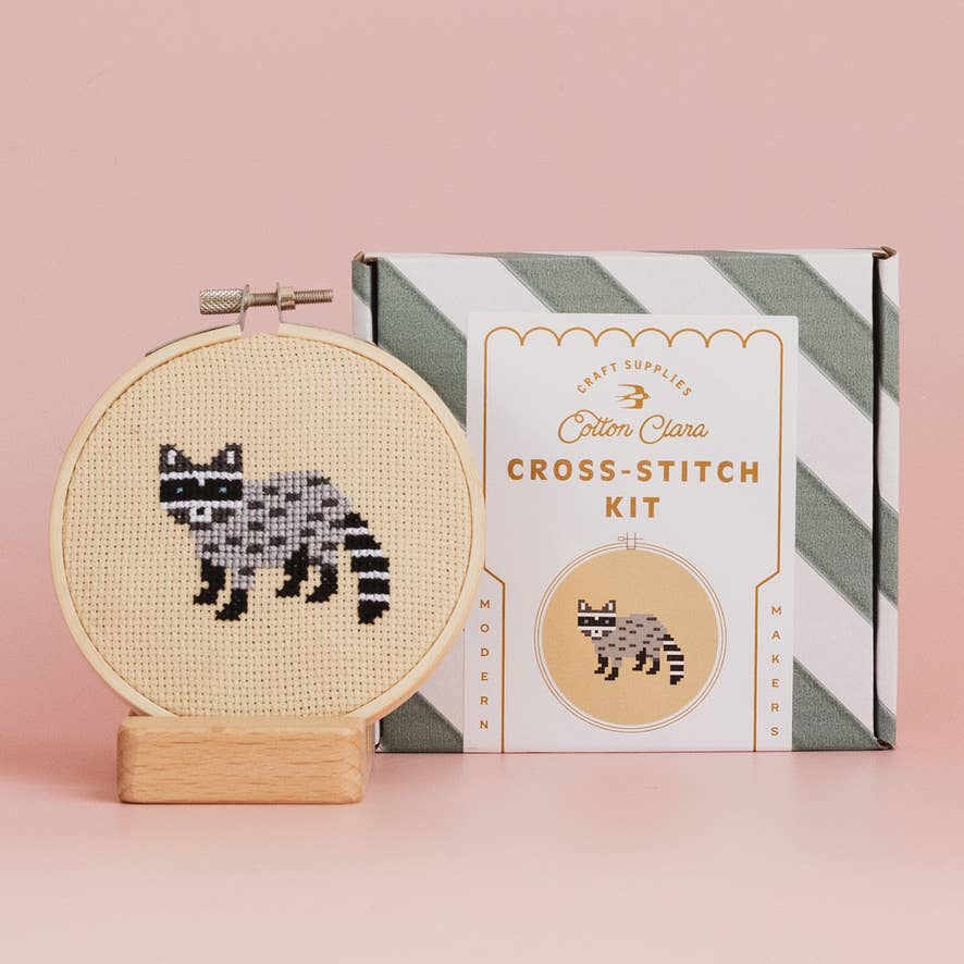 Raccoon Cross Stitch Kit