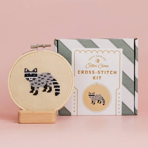 Raccoon Cross Stitch Kit