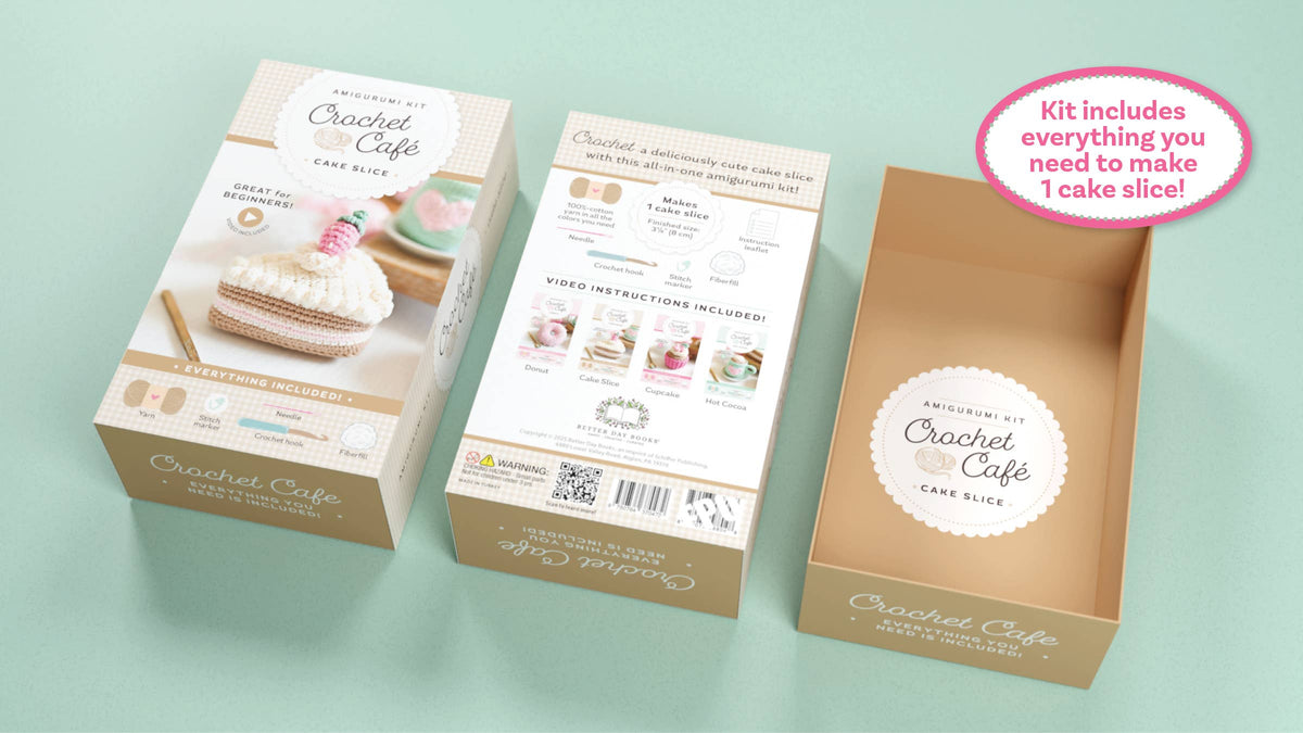Crochet Café Amigurumi Kit - Cake Slice