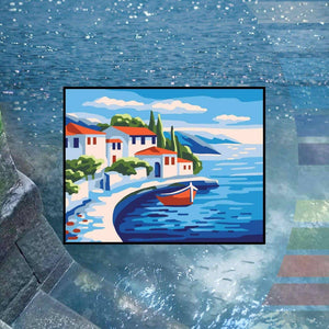 Scarlet Roofs Needlepoint Kit
