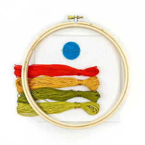 Twin Blooms Beginner Cross Stitch Kit