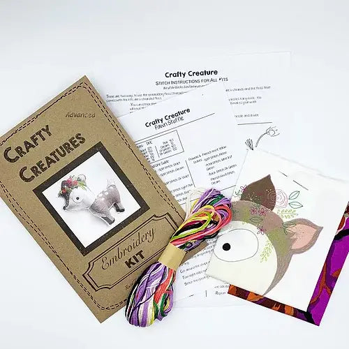 Fawn Stuffie Hand Embroidery Kit-Stitched Modern