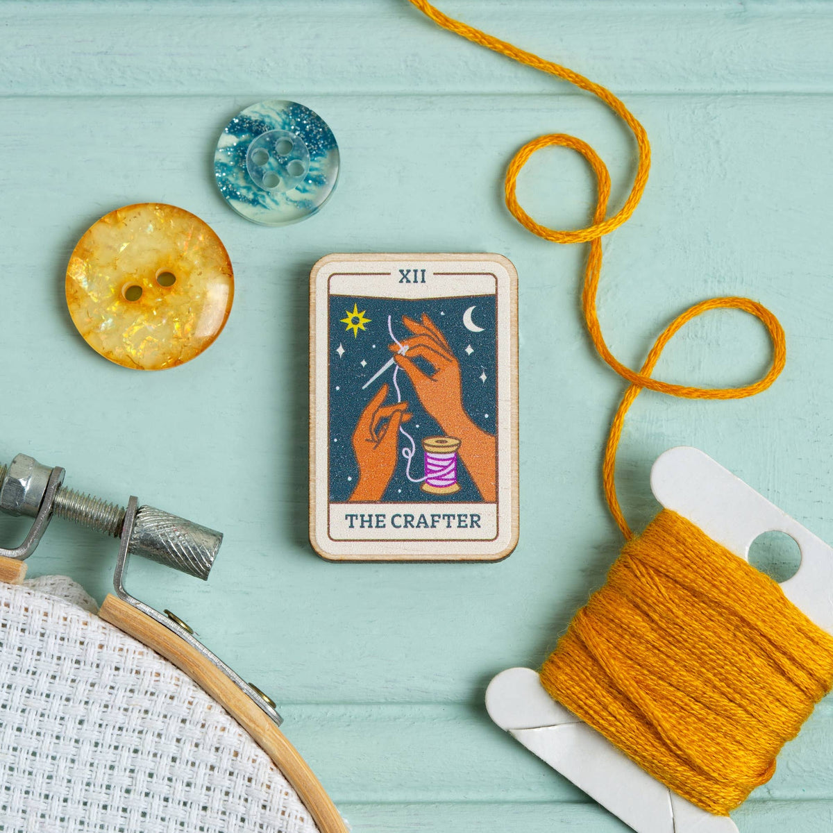 The Crafter Tarot Card Needle Minder-Stitched Modern
