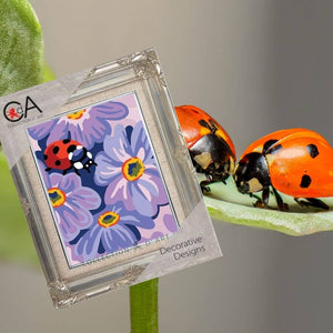 Ladybird and Flowers Needlepoint Kit