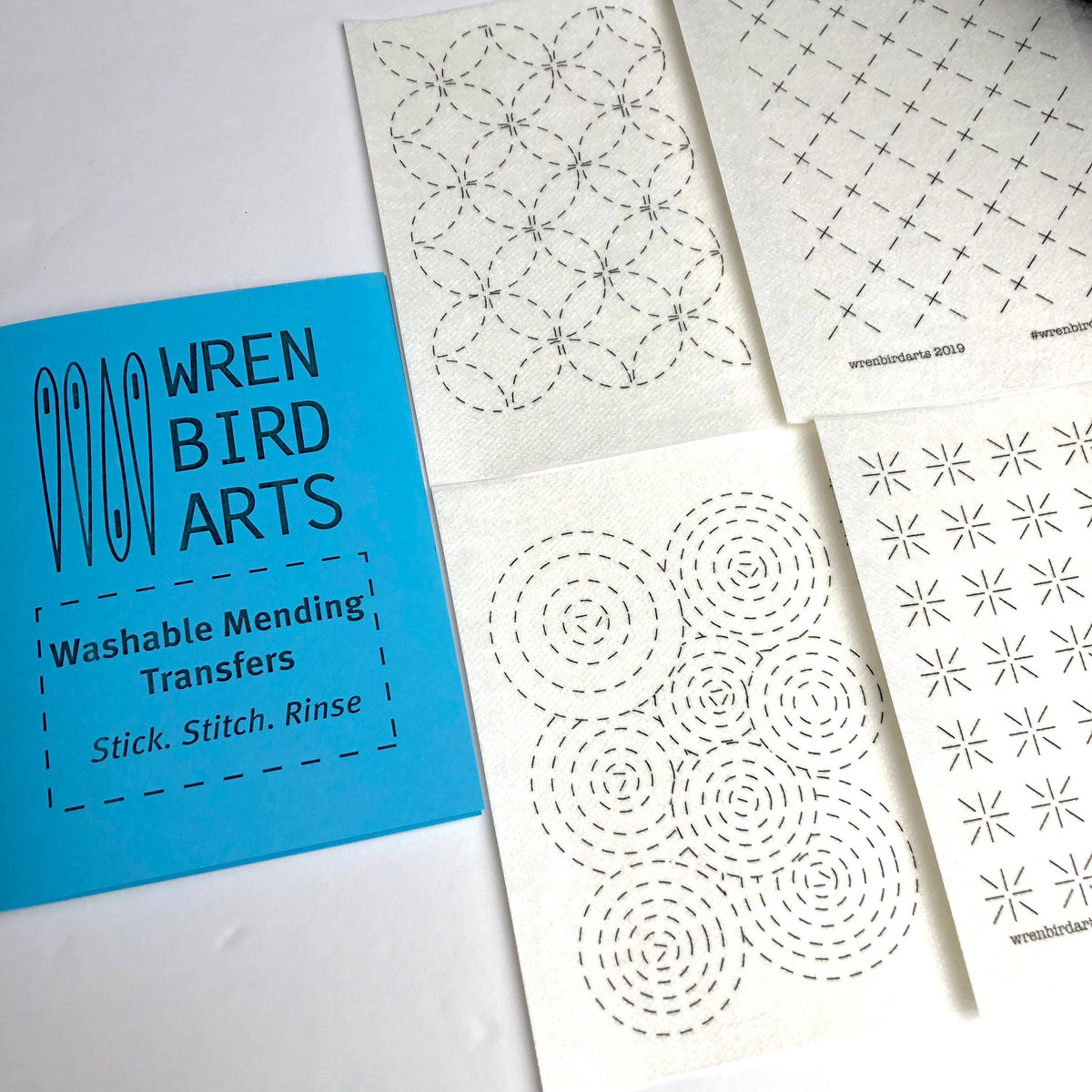 Stick & Stitch Mending Patch - Blue (Set #1)-Stitched Modern