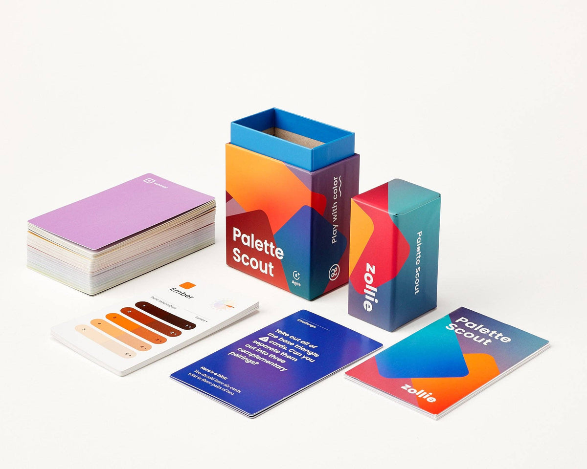 Palette Scout: Create Beautiful Color Harmonies with 180 Color Palette Cards-Stitched Modern