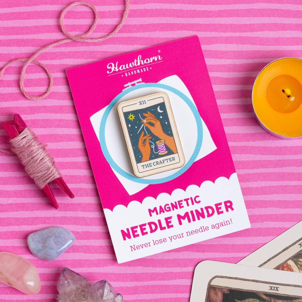 The Crafter Tarot Card Needle Minder-Stitched Modern
