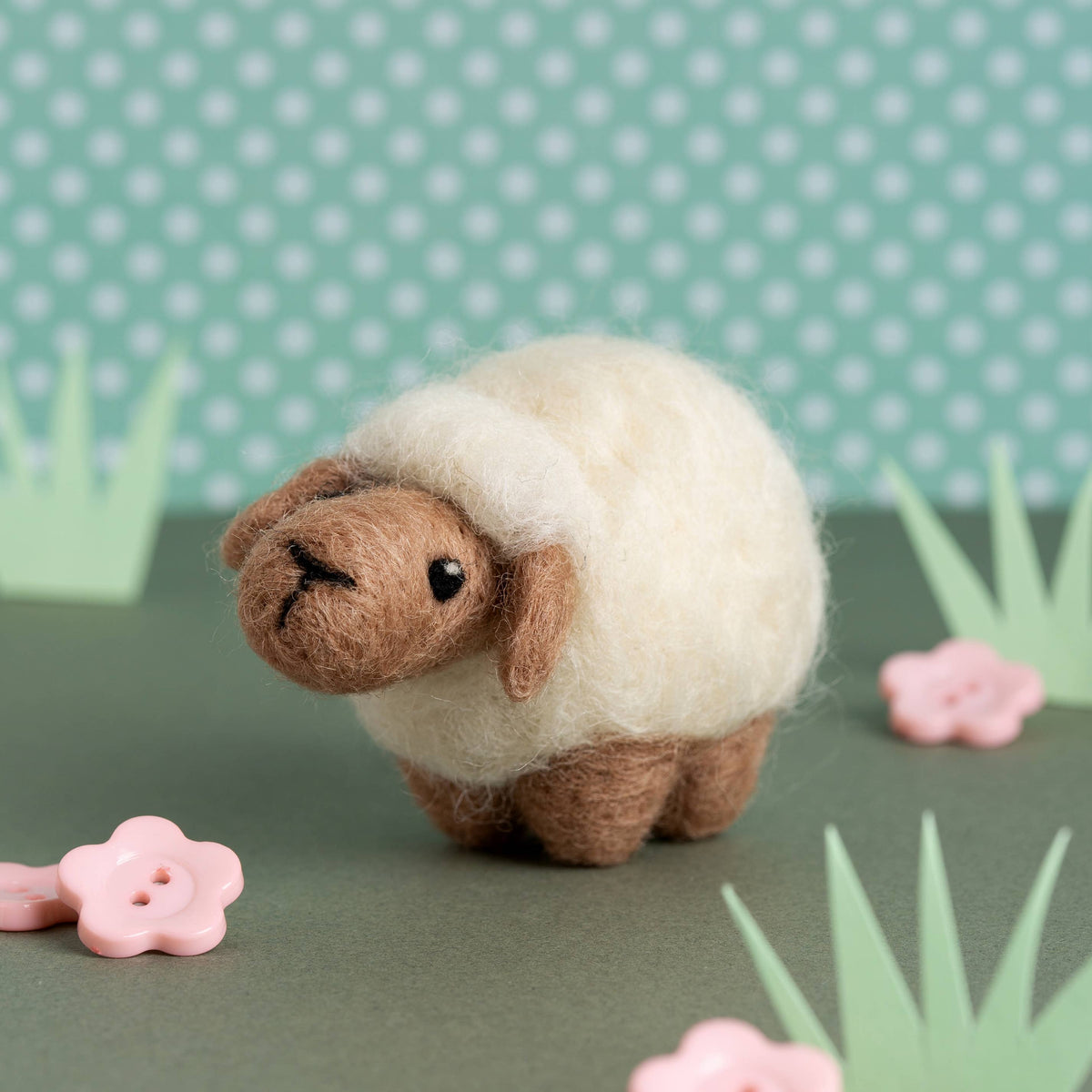 Sheep Mini Needle Felting Kit