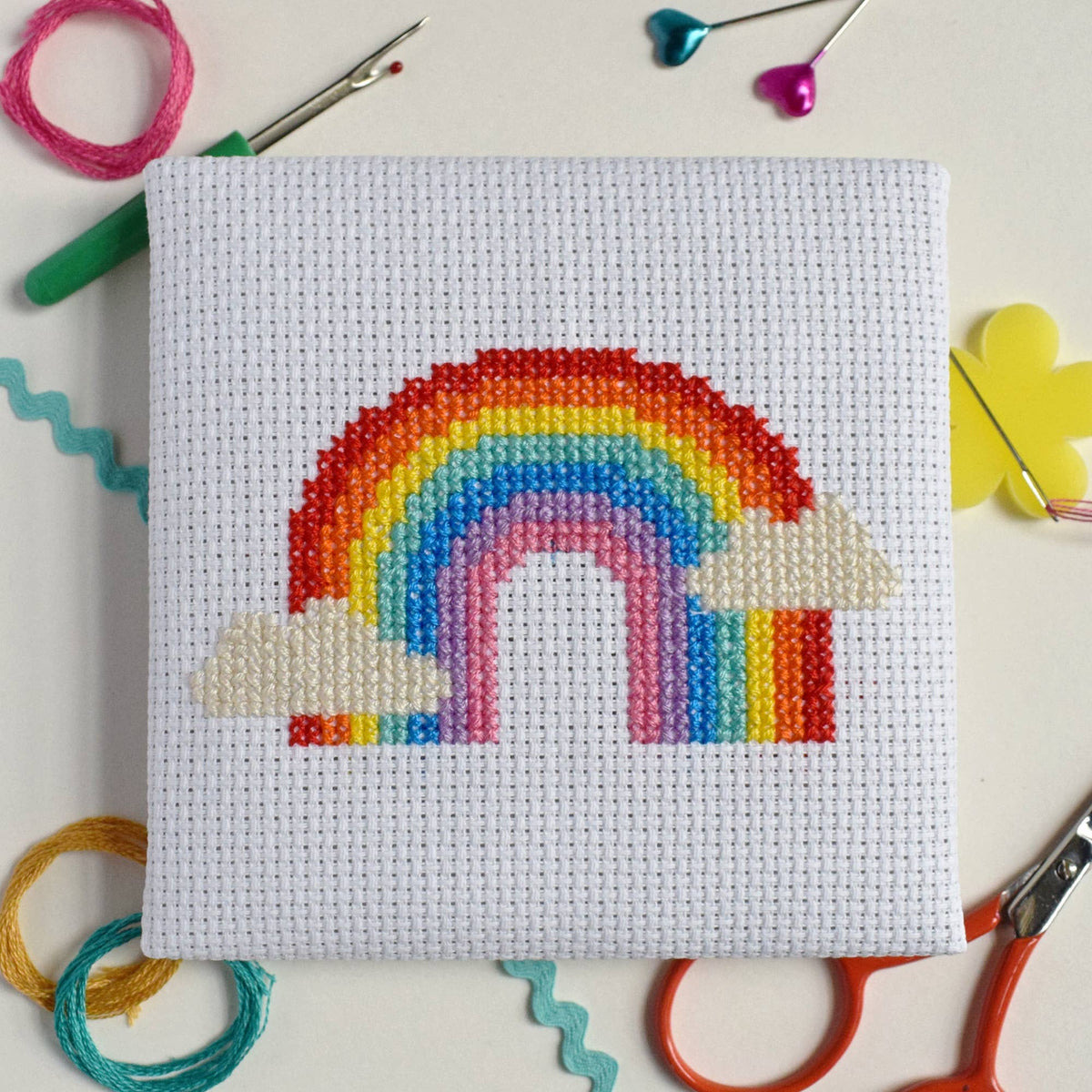 Over the Rainbow Mini Cross Stitch Kit