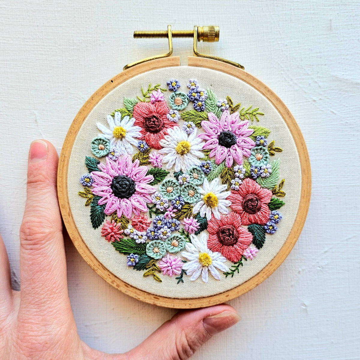 Wildflower Sampler Hand Embroidery Craft Kit