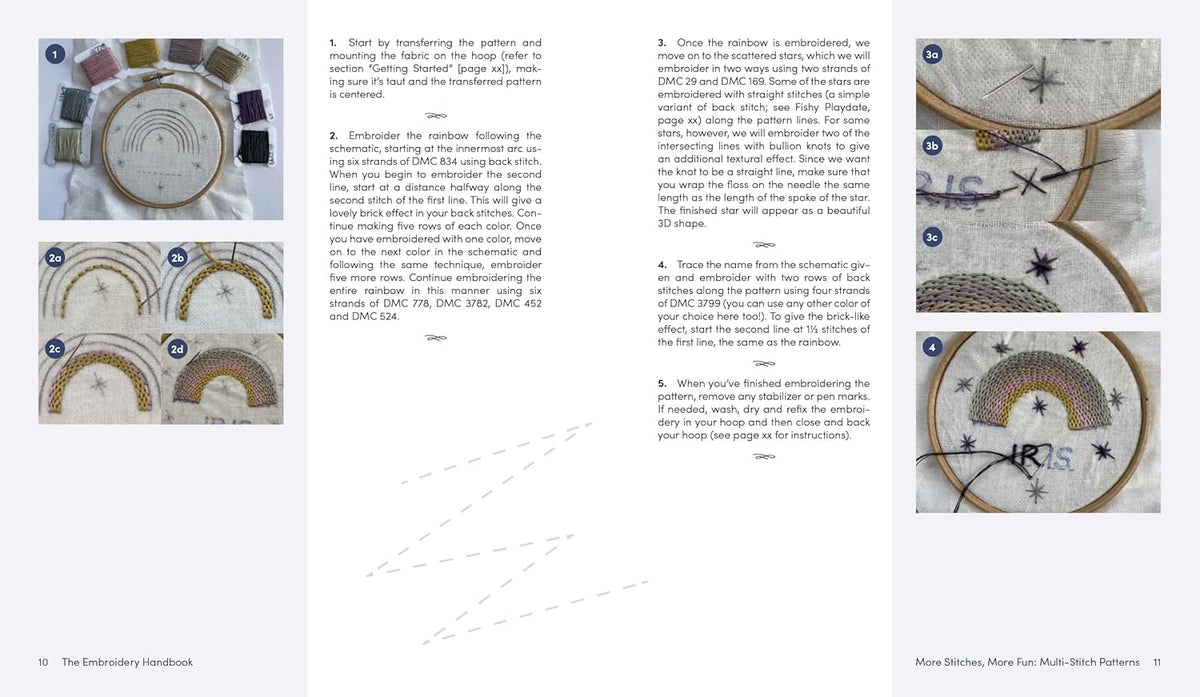 Embroidery Handbook: Essential Stitches For Gorgeous Designs-Stitched Modern