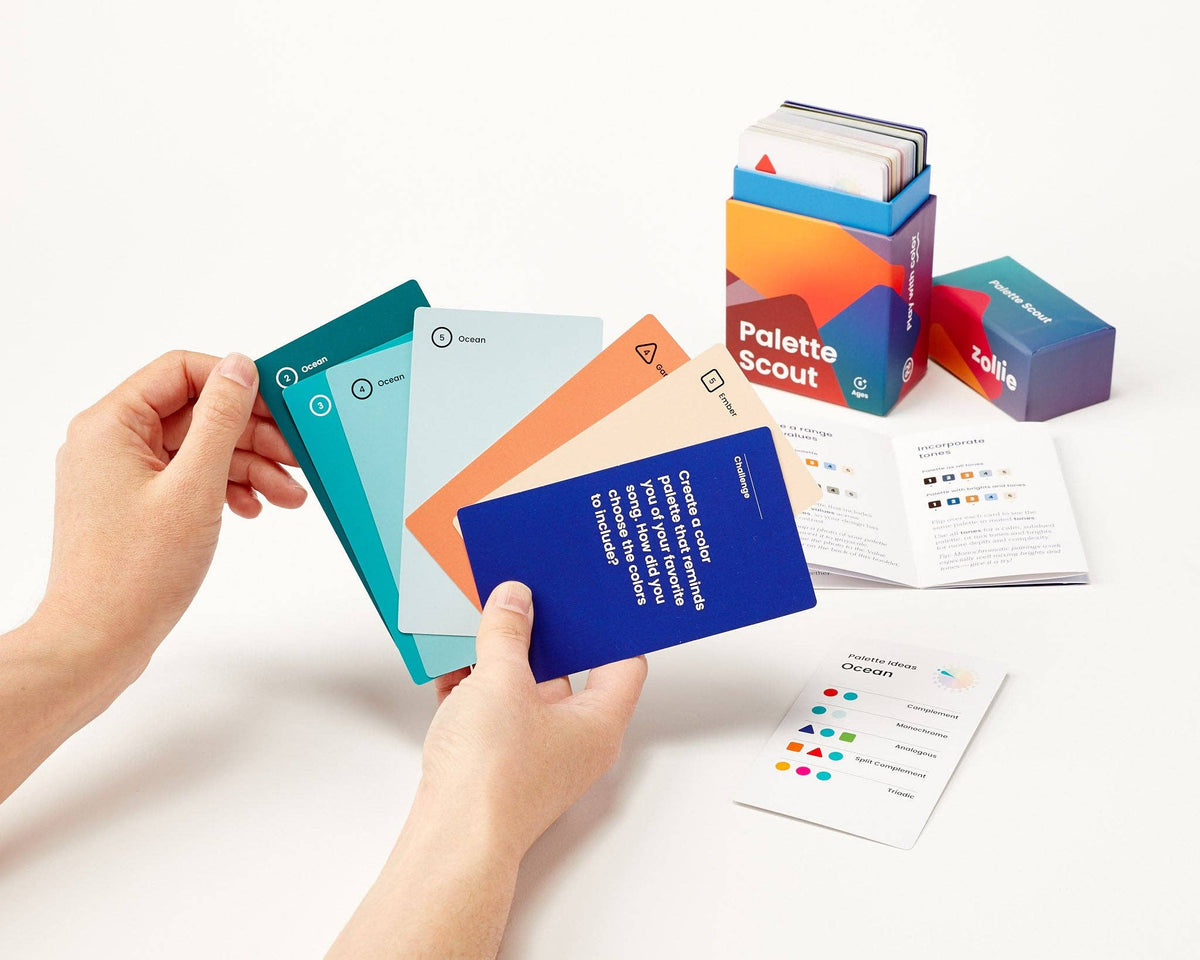 Palette Scout: Create Beautiful Color Harmonies with 180 Color Palette Cards-Stitched Modern