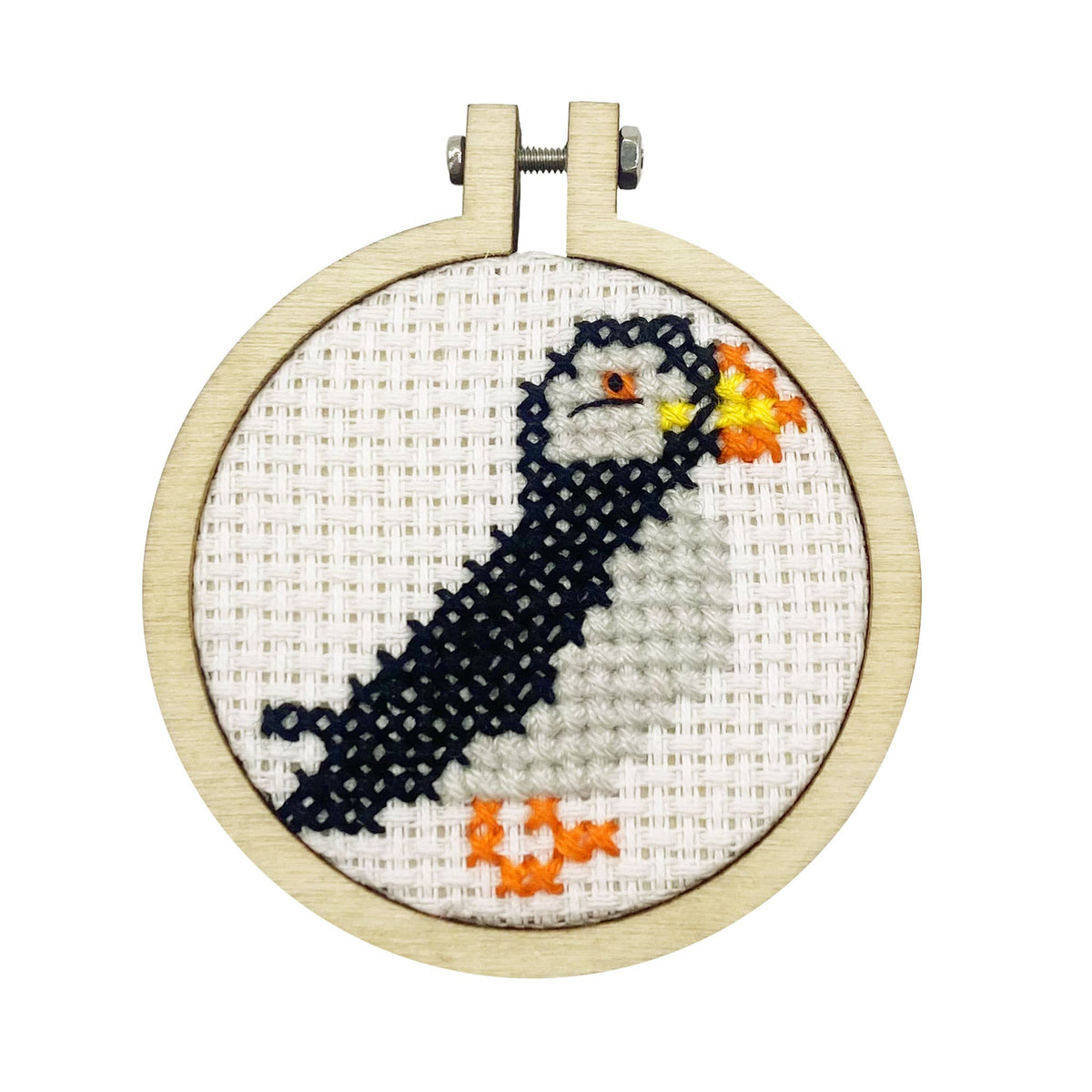 Mini Matchbox Cross Stitch Kit - I Puffin Love You-Stitched Modern