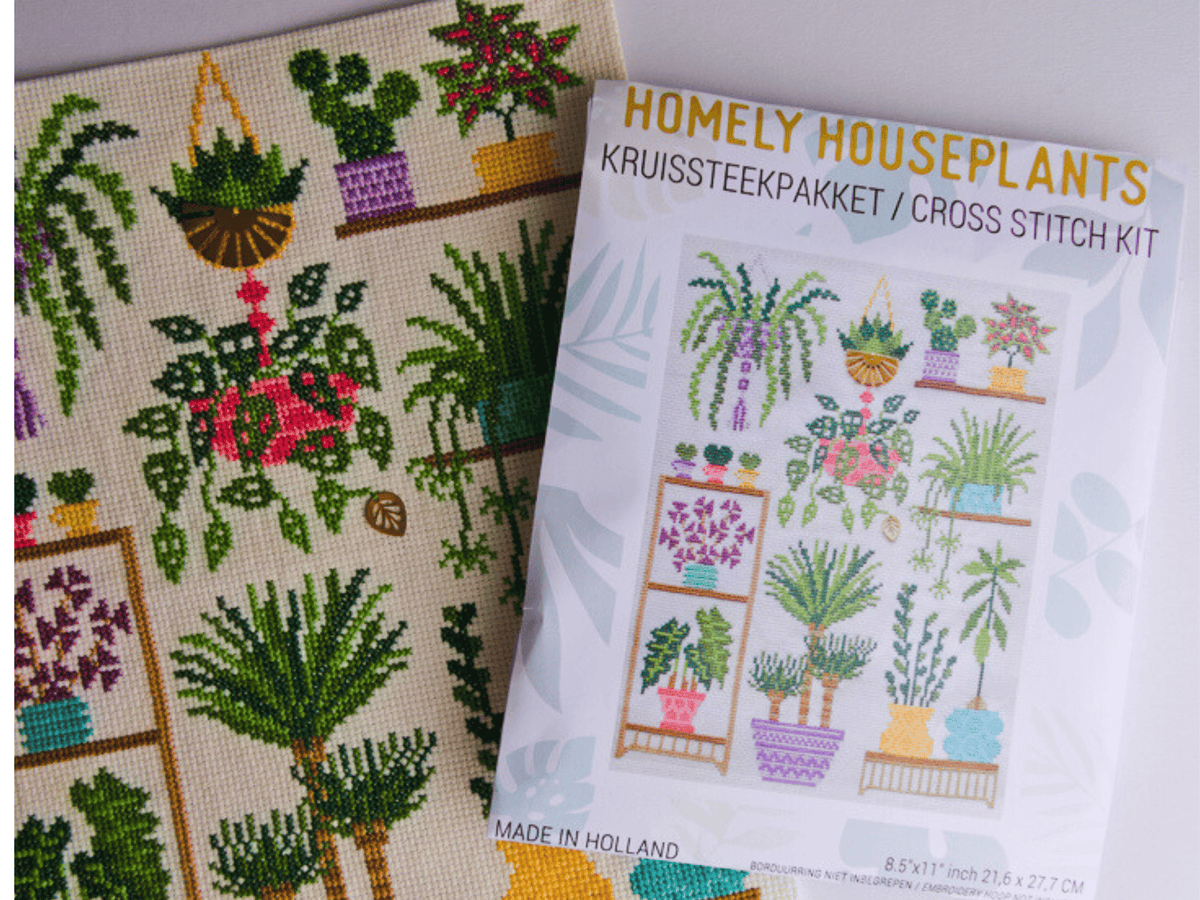 Homey Houseplants V2 Cross Stitch Kit