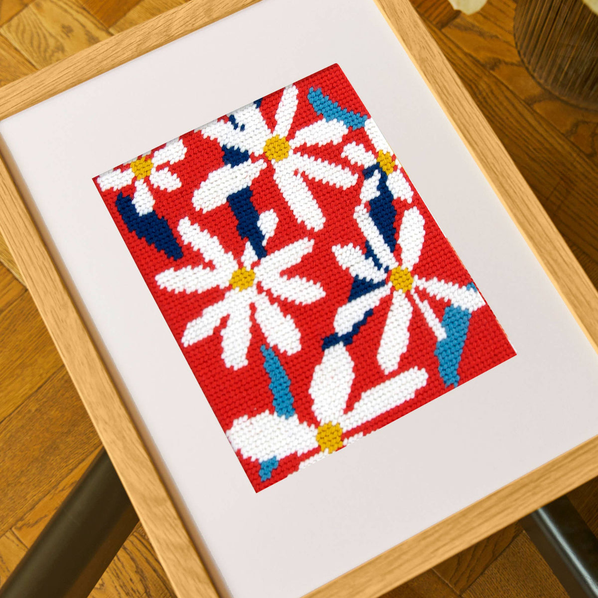 Daisies Needlepoint Tapestry Kit-Stitched Modern