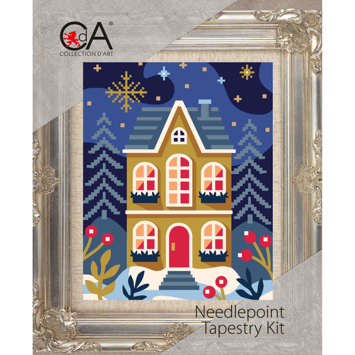 Gingerbread House Needlepoint Kit