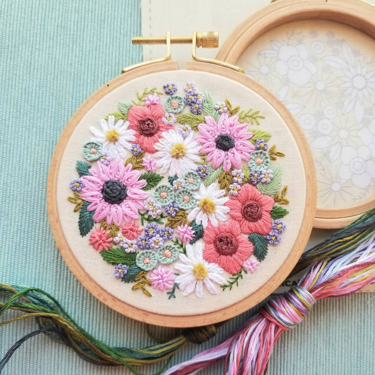 Wildflower Sampler Hand Embroidery Craft Kit