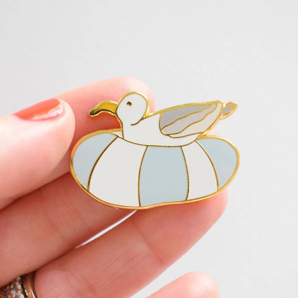 Floating Gull Needle Minder-Stitched Modern