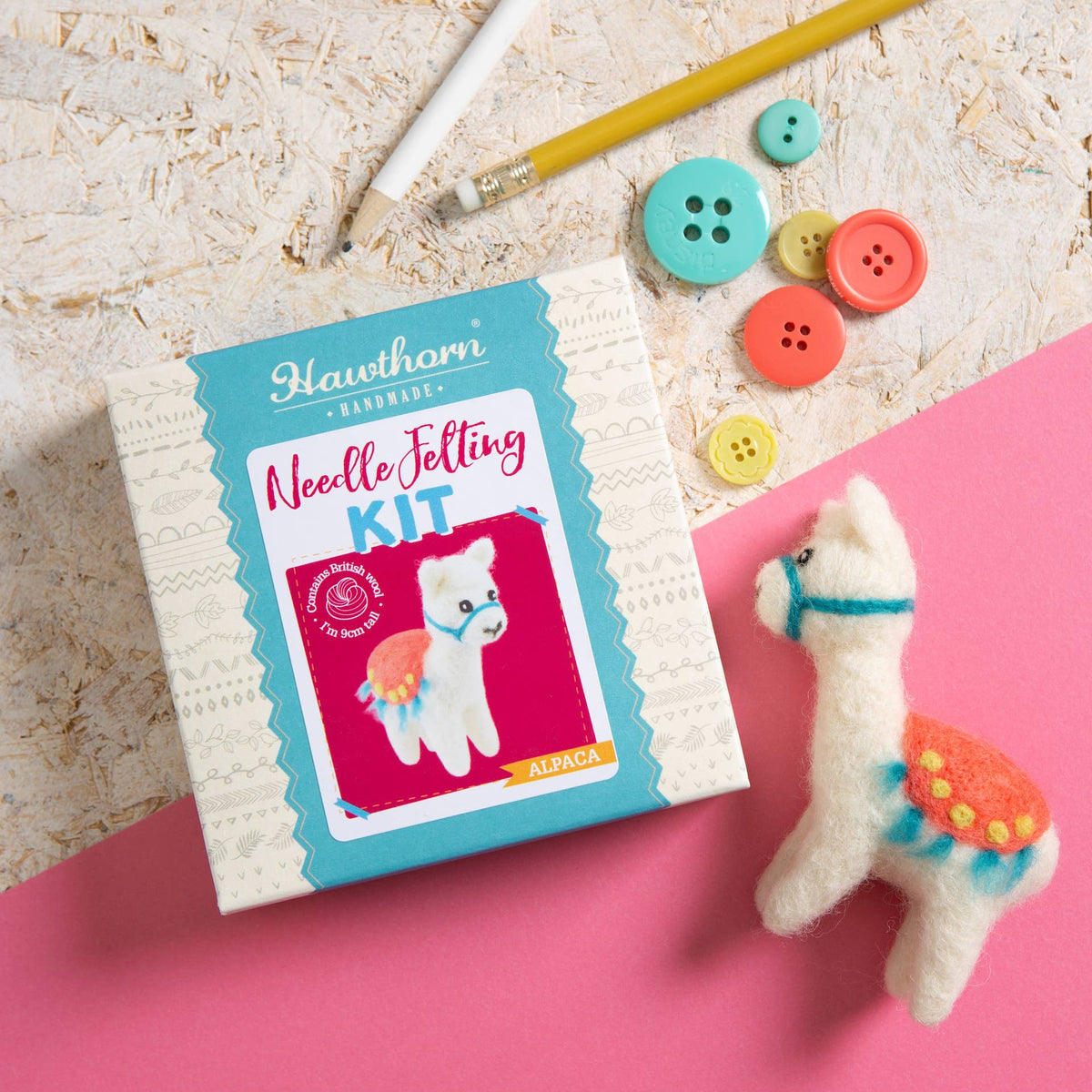 Alpaca Mini Needle Felting Kit