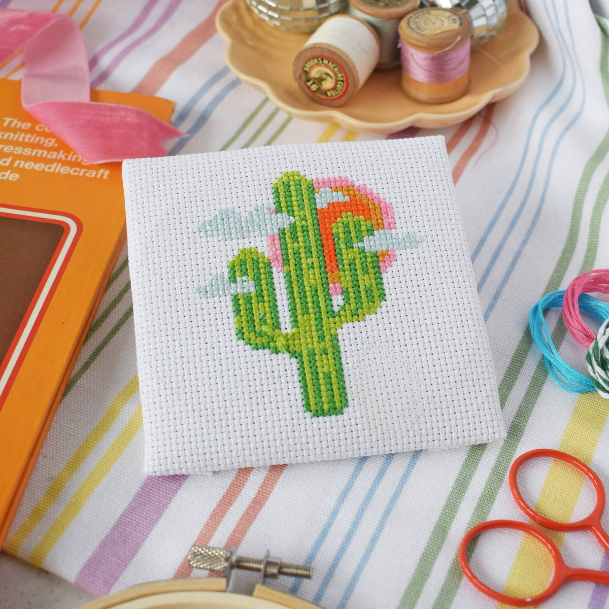 Cactus Mini Cross Stitch Kit