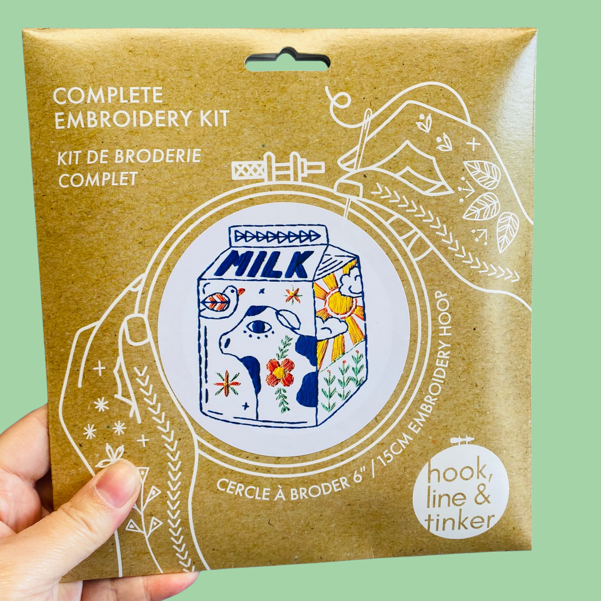 Milk Hand Embroidery Kit