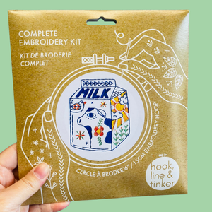 Milk Hand Embroidery Kit