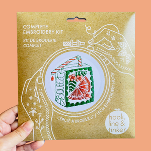 Orange Juice Box Hand Embroidery Kit