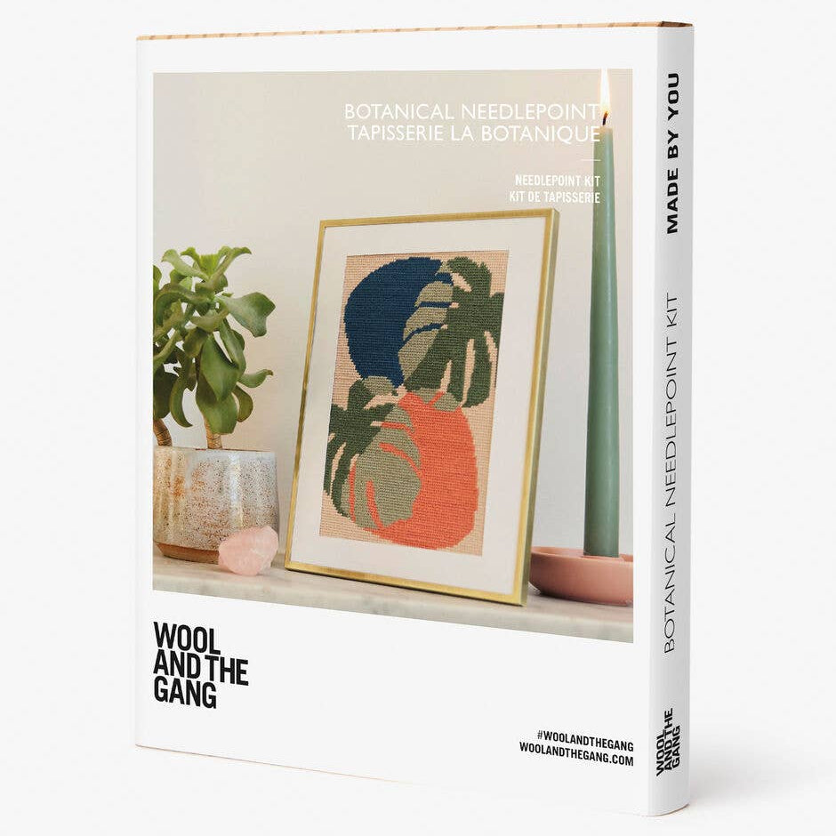 Wool and the Gang Botanical Needlepoint Kit-Stitched Modern