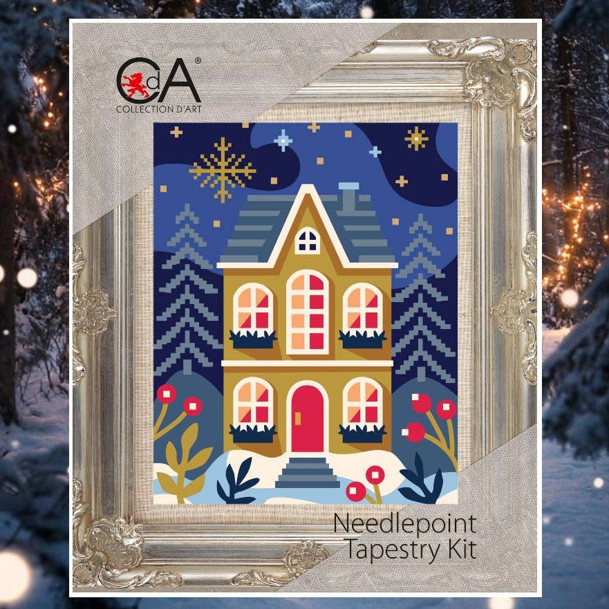 Gingerbread House Needlepoint Kit