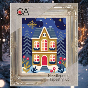 Gingerbread House Needlepoint Kit