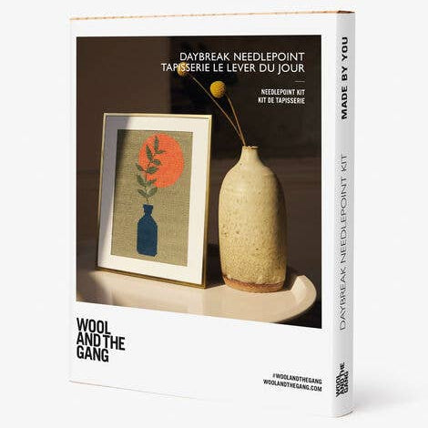 Wool and the Gang Daybreak Needlepoint Kit-Stitched Modern