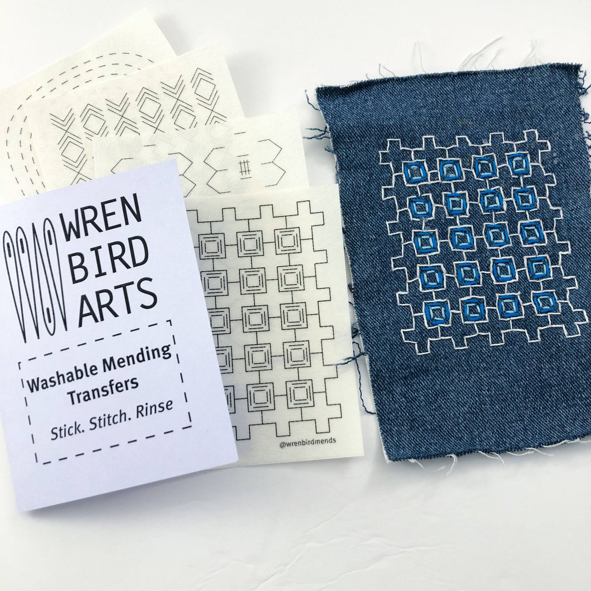 Stick & Stitch Mending Patch - Lavender (Set #5)-Stitched Modern