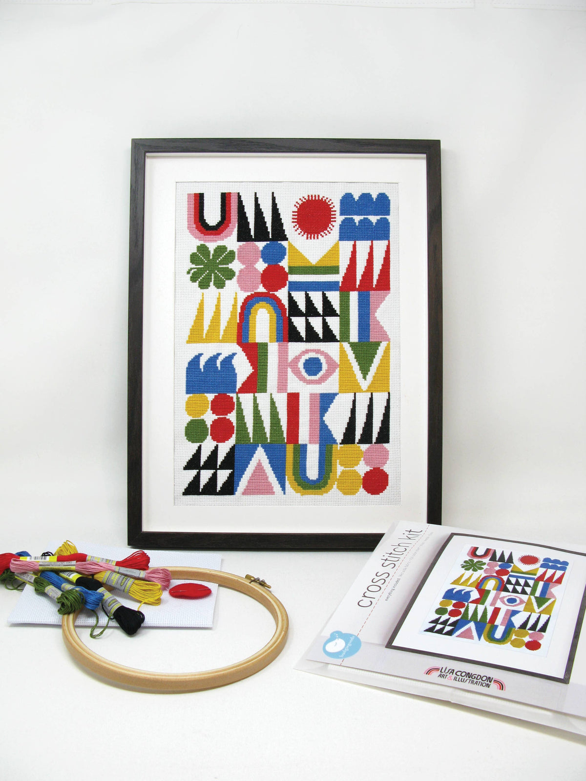 Lisa Congdon Brightside Cross Stitch Kit-Stitched Modern