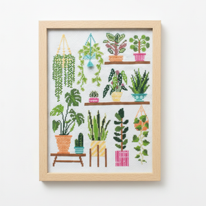 Homey Houseplants V1 Cross Stitch Kit