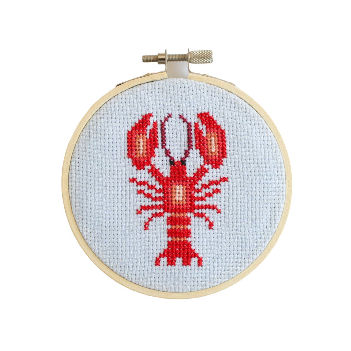 Lobster Beginner Cross Stitch Kit-Stitched Modern
