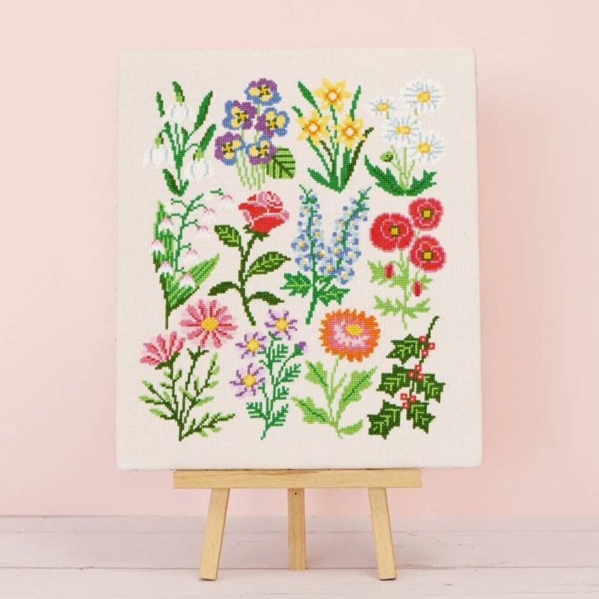 Birthday Botanicals Cross Stitch Kit
